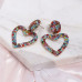 1G0342 Серьги Сердце, 48х32х10мм