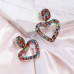 1G0342 Серьги Сердце, 48х32х10мм